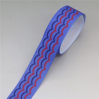 Dhk 7/8 ''5Yards Navy Zee Streep Anker Gedrukt Grosgrain Lint Accessoire Hairbow Hoofddeksels Decoratie Diy Oem E1841 11833