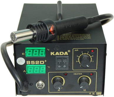 DHL Cheap 220v /110V KADA 852D+ KADA852D+ Rework Welder Station SMT Hot Air Soldering Iron SMD Solder Station
