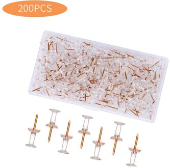 Dia 0.8Cm 200Pcs Plastic Kopspijkers Push Pins Diverse Maken Duim Kopspijkers Kurk Boord Kantoor School Briefpapier Leveringen roos goud