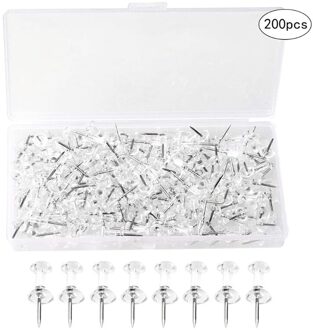 Dia 0.8Cm 200Pcs Plastic Kopspijkers Push Pins Diverse Maken Duim Kopspijkers Kurk Boord Kantoor School Briefpapier Leveringen zilver