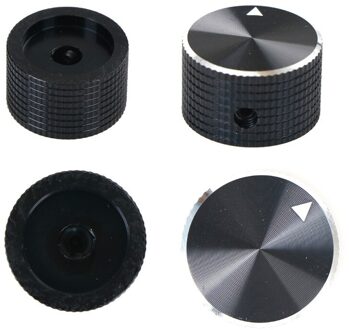 Dia Zwart Aluminium Draaiknop Potentiometer Knop 25Mm X 15.5Mm