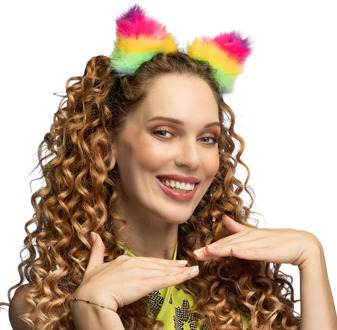 Diadeem Fancy Fluffy Multikleur - Print