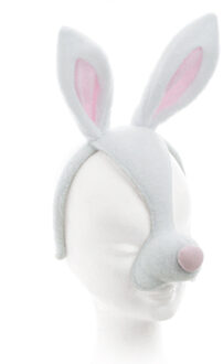 Diadeem masker konijn met oren