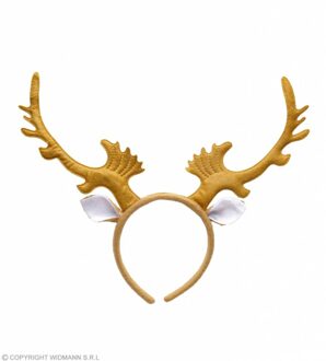 Diadeem Rendier Gewei Met Oortjes Bruin - Kastanje