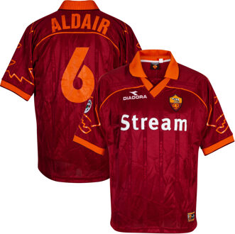 Diadora AS Roma Shirt Thuis 1999-2000 + Aldair 6 - Maat XL