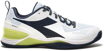 Diadora Blushield Torneo 2 Tennisschoenen Heren-Wit,Blauw - 40