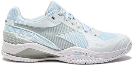 Diadora Blushield Torneo 3 Allcourt schoen Heren-wit, zilver - 49