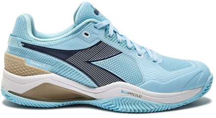 Diadora Blushield Torneo 3 Tennisschoenen Dames-lichtblauw,donkerblauw - 40