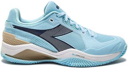 Diadora Blushield Torneo 3 Tennisschoenen Dames-lichtblauw,donkerblauw - 42