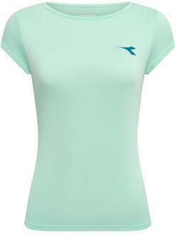 Diadora Court T-shirt Dames-groen - XXS