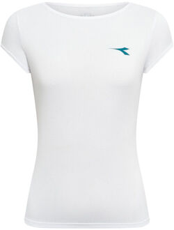 Diadora Court T-shirt Dames-wit - XL