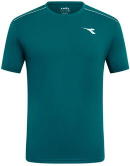 Diadora Court T-shirt Heren-donkergroen - M