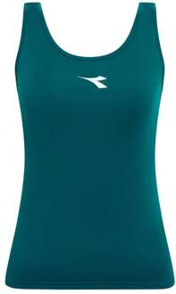 Diadora Court Tanktop Dames-donkergroen - L