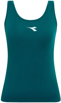 Diadora Court Tanktop Dames-donkergroen - XXS