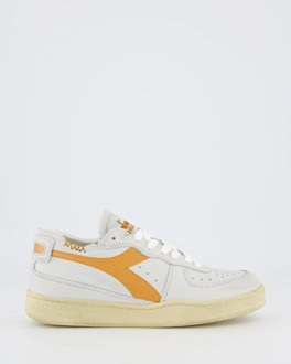 Diadora Dames, heren mi basket row cut Wit - 38,5