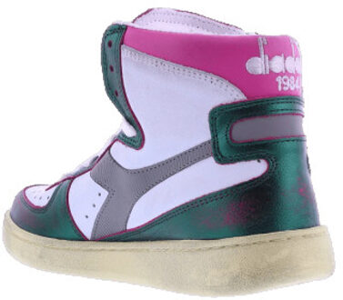 Diadora Dames mi basket metal mix used - maat 38 Wit