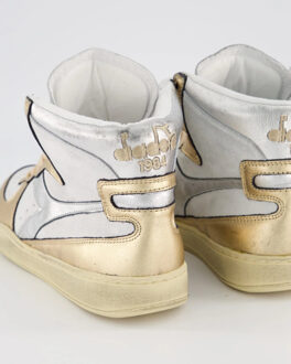 Diadora Dames mi basket used /metallic - maat 37 Wit