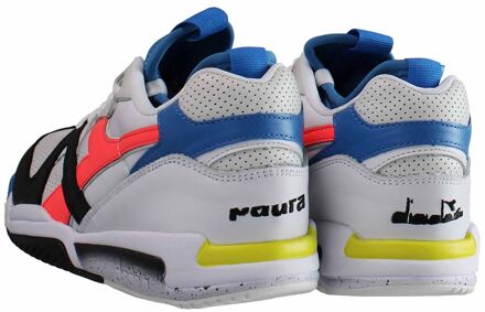 Diadora Duratech Elite Paura Heren Wit/Blauw Sportschoenen Veelkleurig