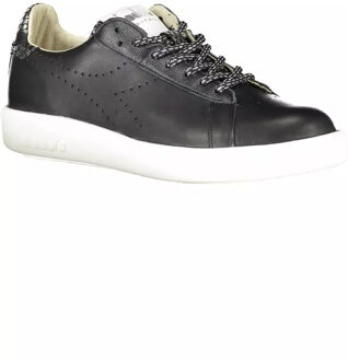 Diadora Game L Perforated Leren Sneakers Zwart