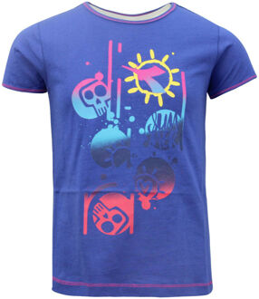 Diadora Grafisch T-shirt Kinderen Blauw - maat
