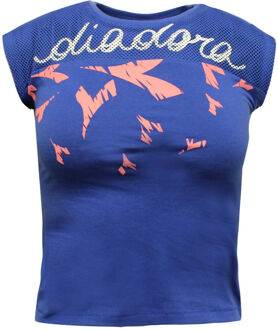 Diadora Grafisch T-shirt Kinderen Blauw - XS