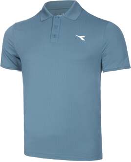 Diadora Icon Polo Heren-Petrolblauw - M