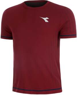 Diadora Icon Stratouno T-shirt Heren-Berry bes - S/M