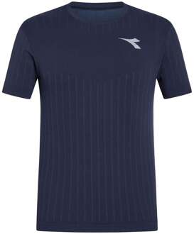 Diadora Icon Stratouno T-shirt Heren-Donkerblauw - S/M
