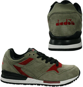 Diadora Intrepid Premium Heren Donkergroen Trainers Bruin - EU 37.5 / UK 4.5