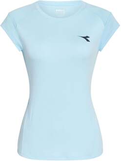 Diadora L. T-shirt Dames-Lichtblauw - M