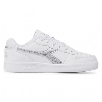 Diadora Lage Sneakers met Geperforeerde Details Diadora , White , Dames - 38 Eu,37 EU