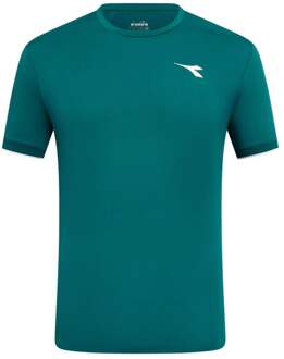Diadora Match T-shirt Heren-donkergroen - XXL