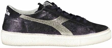 Diadora Montecarlo Glitter Vuil Dames Navy Sneakers - maat EU 36.5 / UK 3.5 Blauw