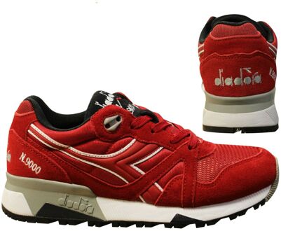Diadora N9000 Heren Rode Sportschoenen - maat EU 37.5 / UK 4.5 Rood