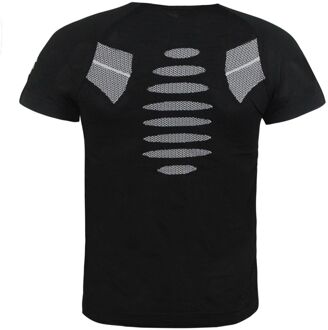 Diadora Naadloos Heren Zwart T-Shirt Grijs