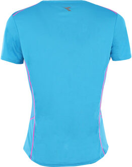 Diadora Running Dames Blauw T-Shirt - maat L