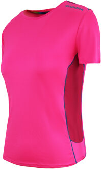 Diadora Running Dames Roze T-Shirt - maat S