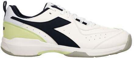 Diadora S. Challenge 5 SL Tennisschoenen Kinderen-Wit,Blauw - 33,33.5
