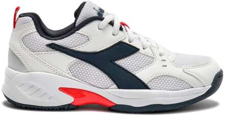 Diadora S. Challenge 6 Allcourt schoen Kinderen-wit, donkerblauw - 38.5