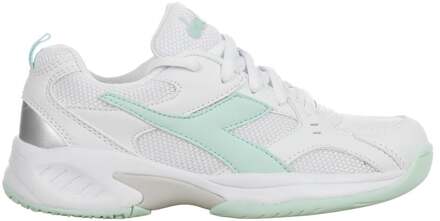 Diadora S. Challenge 6 Allcourt schoen Kinderen-wit, groen - 37