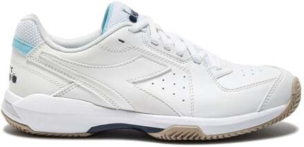 Diadora S. Challenge 6 Sl Tennisschoenen Dames-Wit,Lichtblauw - 36,36.5,37,38,38.5,39,40,40.5,41,42