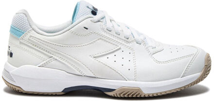 Diadora S. Challenge 6 Sl Tennisschoenen Dames-Wit,Lichtblauw - 40.5