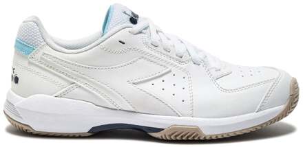 Diadora S. Challenge 6 Sl Tennisschoenen Dames-Wit,Lichtblauw - 40