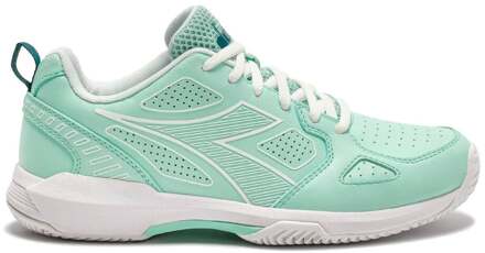 Diadora S. Challenge 7  Tennisschoenen Dames-groen, wit - 38.5