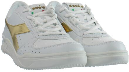 Diadora S.Star K Elite Wimbledon Heren Wit Trainers - maat EU 37.5 / UK 4.5