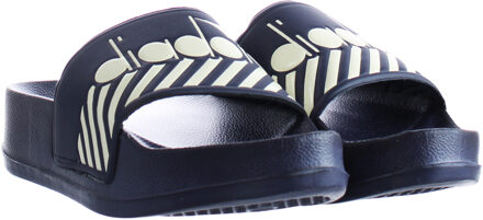 Diadora Serifos 90 Dames Navy Sliders Blauw