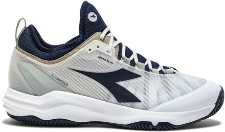 Diadora Speed Blushield Fly 4 + Tennisschoenen Heren-wit,donkerblauw - 39,40,40.5,45.5,47
