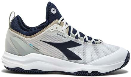 Diadora Speed Blushield Fly 4 + Tennisschoenen Heren-wit,donkerblauw - 39