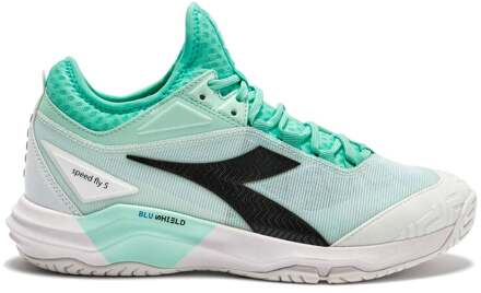 Diadora Speed Blushield Fly 5 Allcourt schoen Dames-turkoois, zwart - 36.5,37,38,38.5,39,40,40.5,41,42
