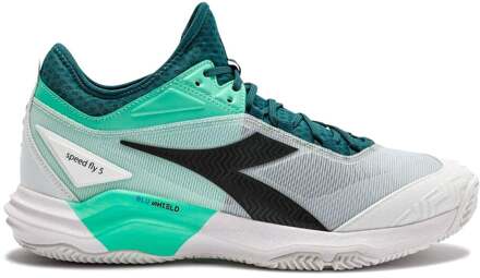 Diadora Speed Blushield Fly 5 Tennisschoenen Heren-petrolblauw, zwart - 45